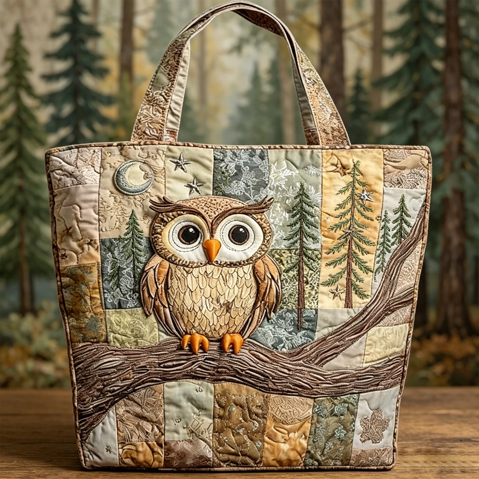 Women's Quilted Tote Bag – Lightweight Large Capacity Foldable for Travel 20.87" L x 15.75" H