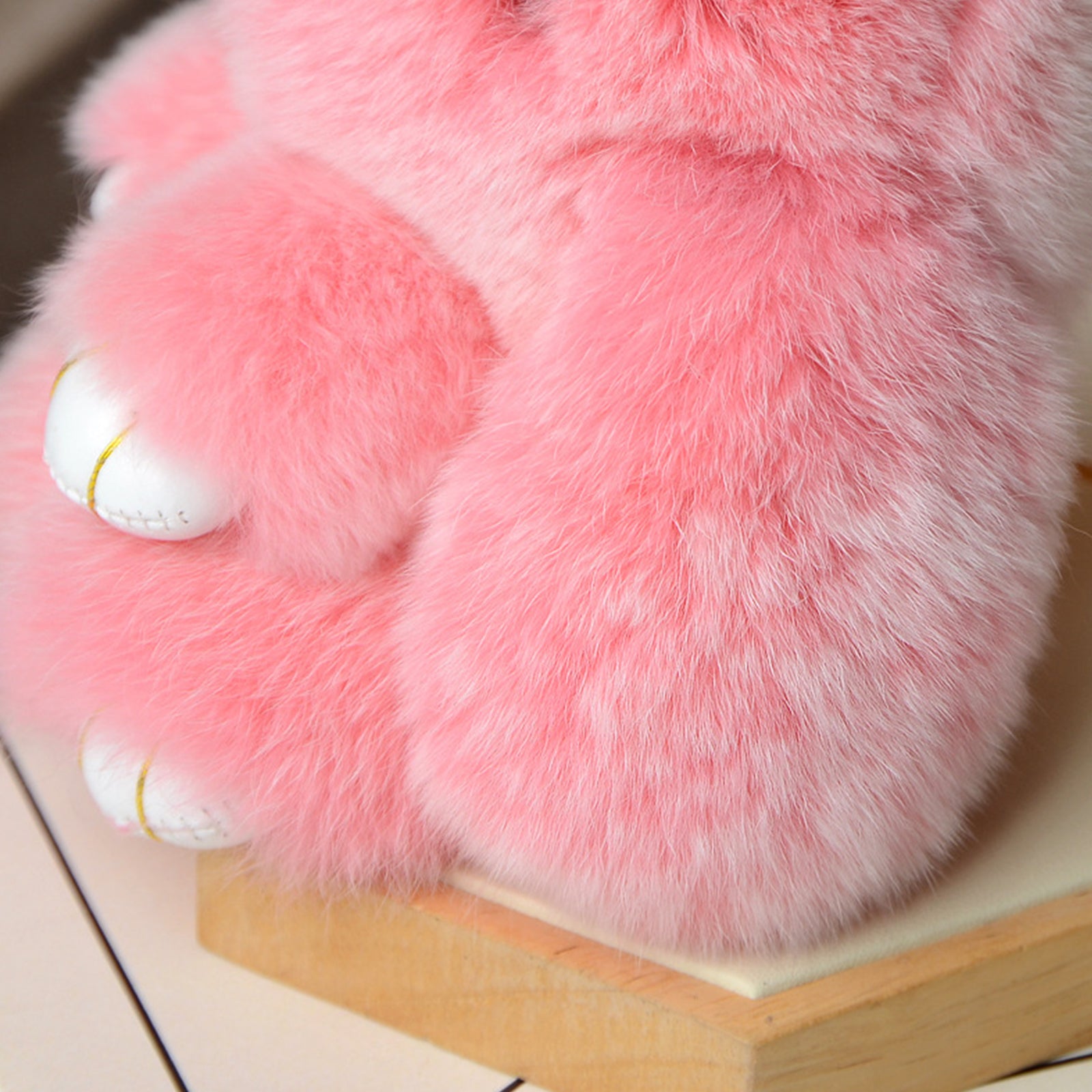 Soft Bunny Keychain with Tin,Cute Easter Gift Plush Keychain for Backpack,Bag Charm Gift Key Chain
